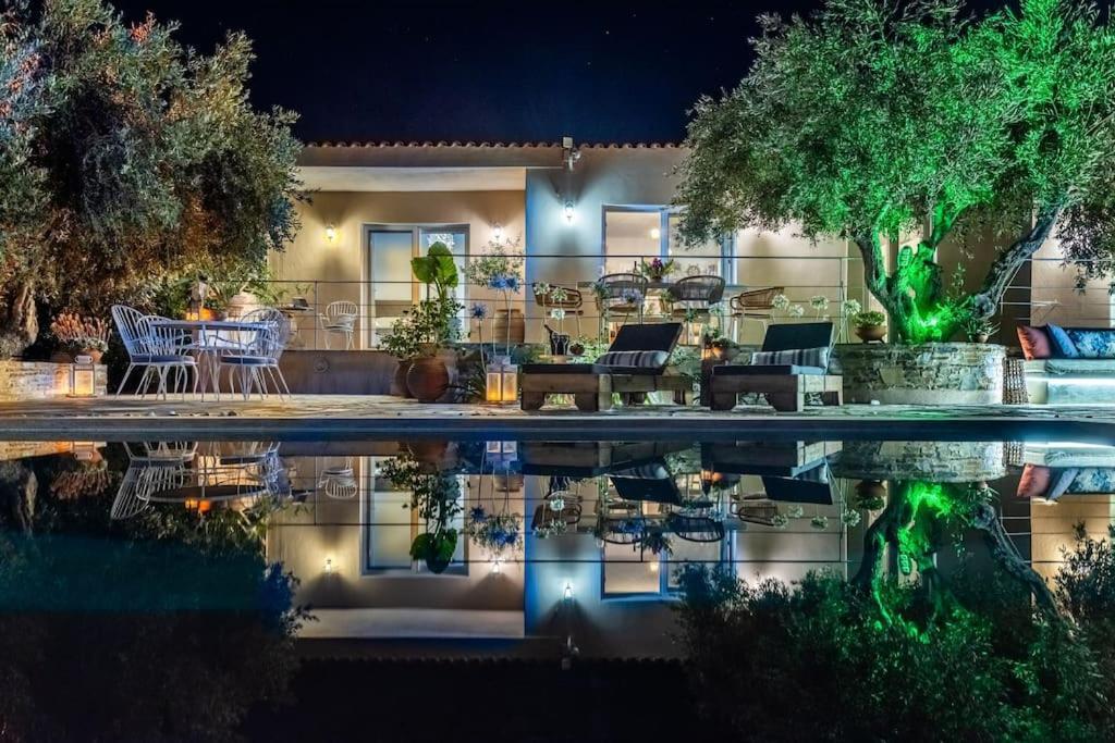 Skopelos Blue Heaven Pool Villa In Olive Grove Экстерьер фото