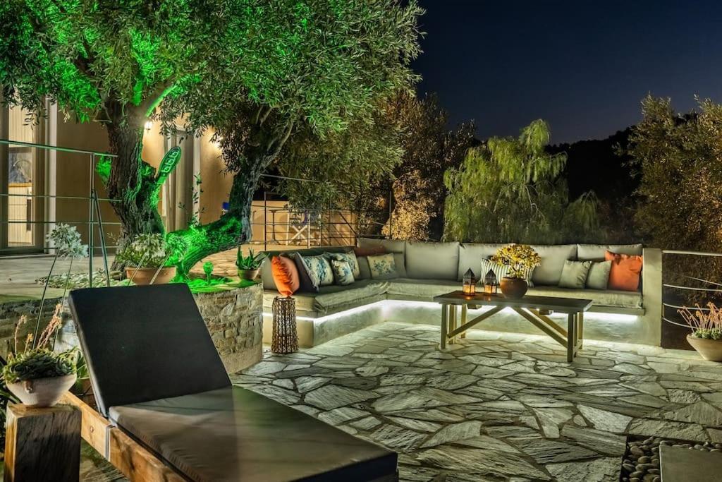 Skopelos Blue Heaven Pool Villa In Olive Grove Экстерьер фото