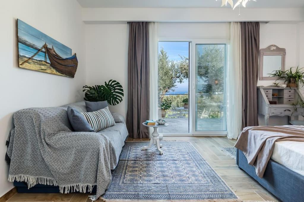 Skopelos Blue Heaven Pool Villa In Olive Grove Экстерьер фото