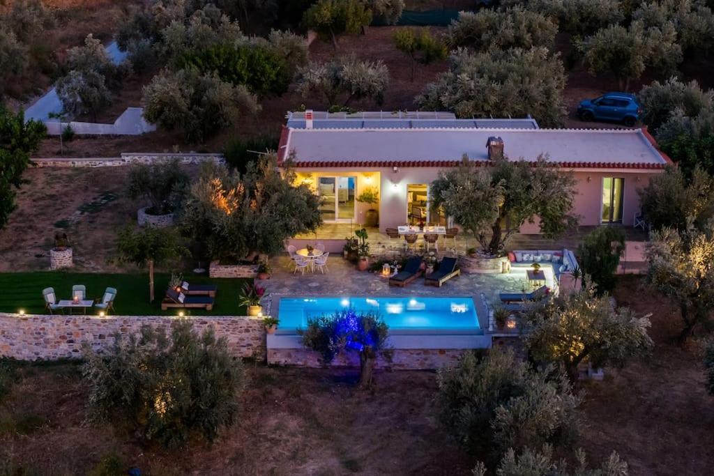 Skopelos Blue Heaven Pool Villa In Olive Grove Экстерьер фото