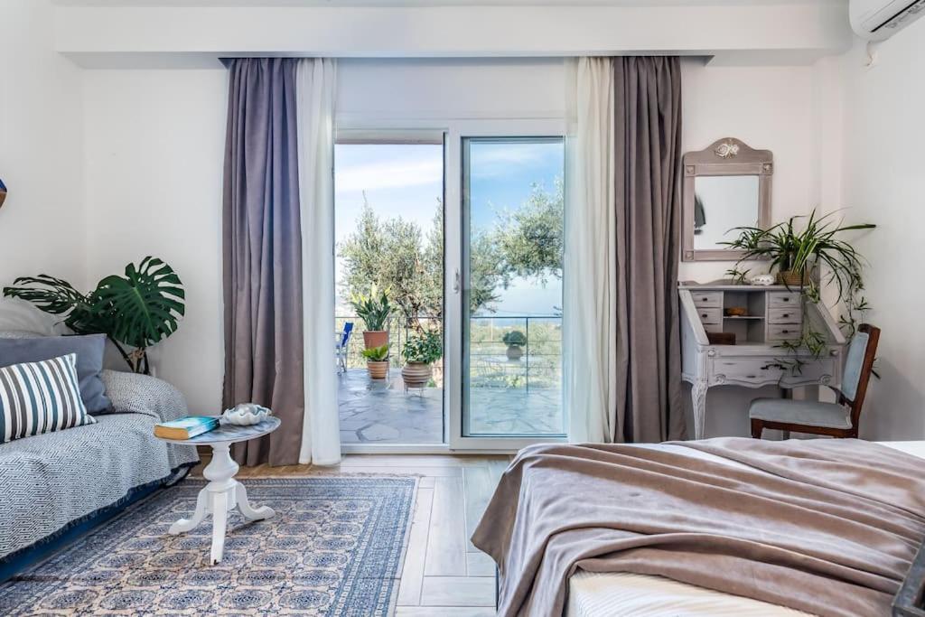 Skopelos Blue Heaven Pool Villa In Olive Grove Экстерьер фото